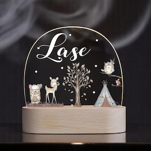 Custom Name Acrylic Night Light – Personalized LED Nursery Lamp,  Kids Room Decor, Baby Shower Gift, Soft Glow Name Light,Birthday Gift