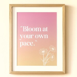 Blüte in Deinem eigenen Tempo - A4 Kunstdruck