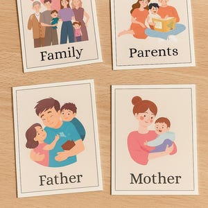 Family Flashcards - Printable