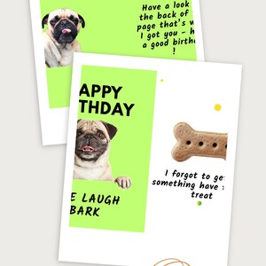 Carte de joyeux anniversaire pour chien - Carte de voeux amusante et mignonne pour les amoureux des animaux de compagnie