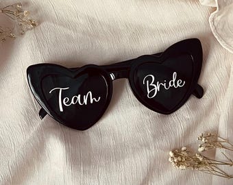 Team Bride Sonnenbrille für JGA oder Hochzeit - Geschenk Braut Party Brille - Braut Accessoire Crew - Zubehör- creativverliebt