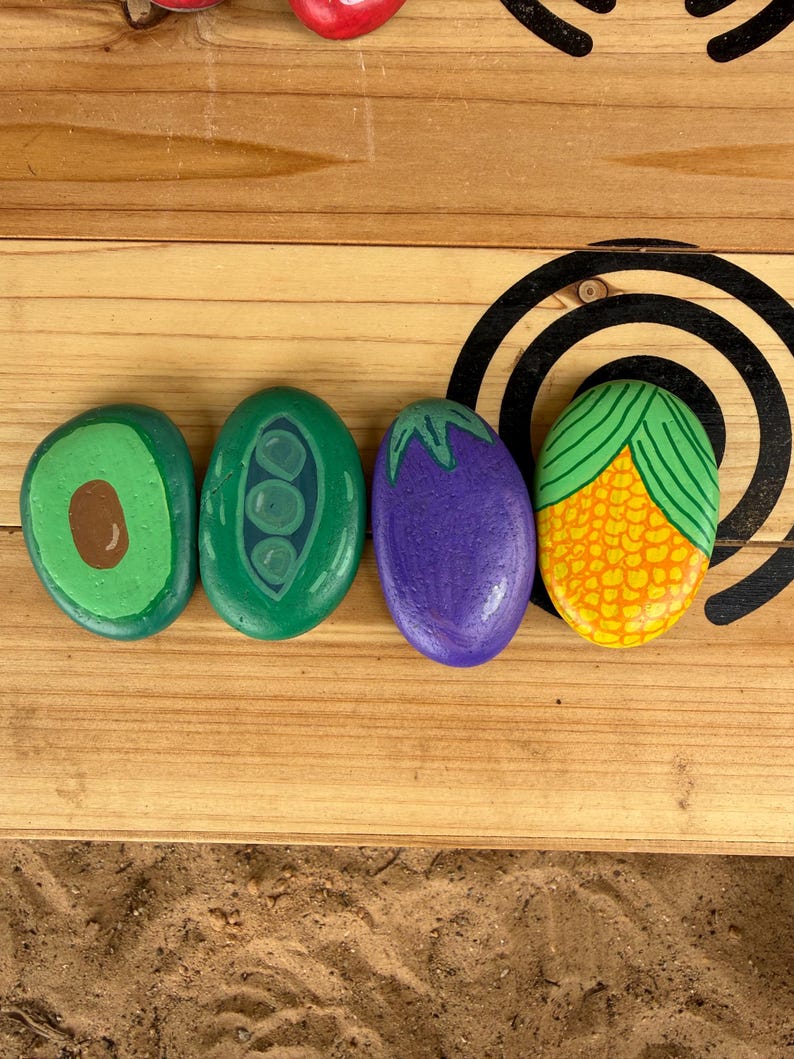 Food Rocks for Mud Kitchen - Etsy