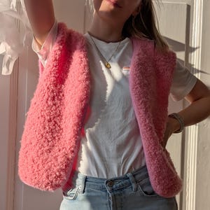 Fluffy Fleece Vest - Knitting pattern (deutsch & english)