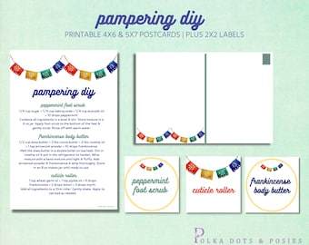 Download en print Verwennerij DIY | Receptkaart en etiketten