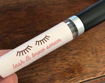 Download + Print | Lash & Brow Labels | address size labels