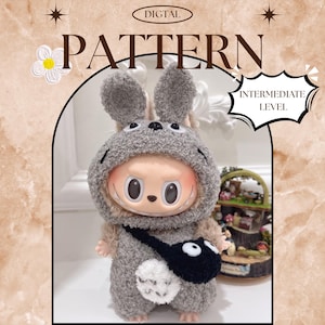 Doll Clothes Crochet Pattern, Totoro Inspired Outfit Tutorial, Personalized Labubu Doll Clothes, Lafufu Amigurumi Crochet Guide, Cute Labubu