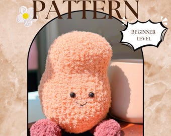 Schema per uncinetto: Peluche patata amigurumi, Tutorial per amigurumi di cibo all'uncinetto, Adatto ai principianti (Download PDF)