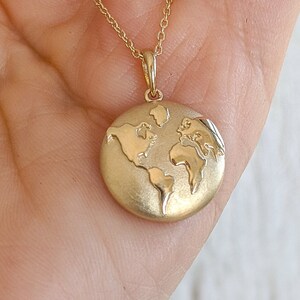Gold World Pendant Etsy Singapore