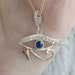 Eye of horus diamond pendant clearance