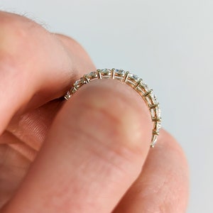 Basket Set Rose Cut Eternity Ring: Elsie Available in 14k, 18k and platinum. Fully customizable image 3