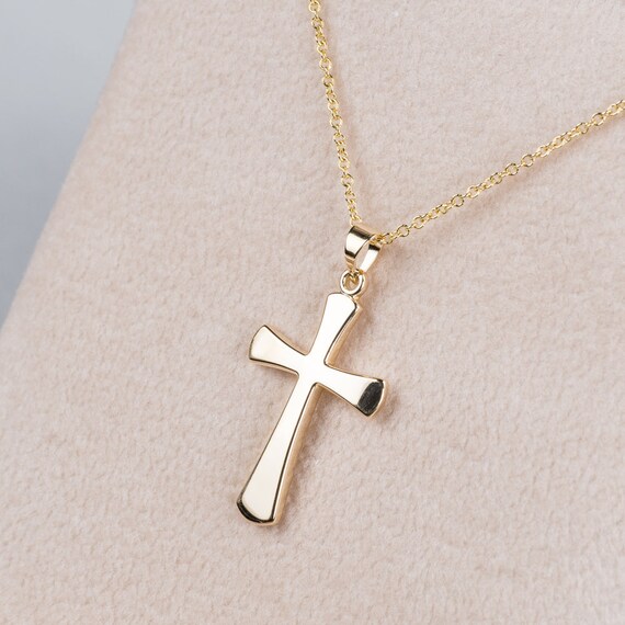 21mm x 14mm 14k Yellow Gold Small//Mini Religious Crucifix Charm Pendant