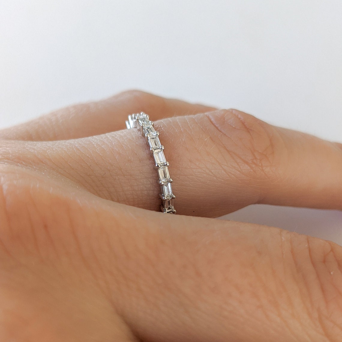 Prong Set Baguette Diamond Eternity Ring: Carina  VS1 image 1