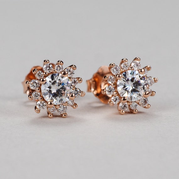 Charles & Colvard Moissanite Leverback Earrings (3 ct. t.w. Diamond  Equivalent) in 14k White or Yellow Gold | Hawthorn Mall