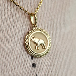 Elephant Necklace - 14k, 18k Yellow, Rose, White Gold or Platinum. Custom & Personalized Fine Jewelry, Gift Ideas