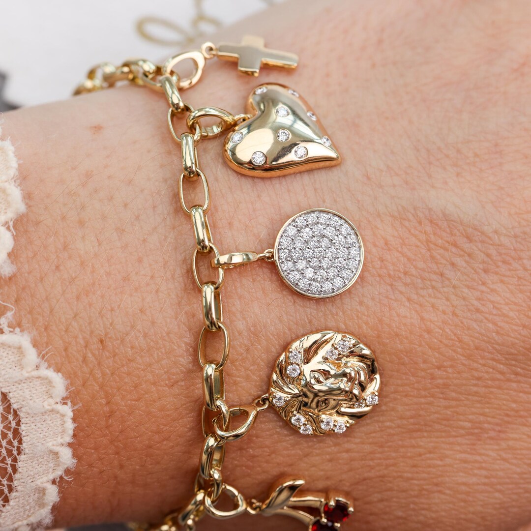 Elongated Oval Cable Chain Bracelet. 4mm Wide Charm Bracelet. 6