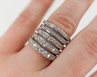 Channel Set Diamond Eternity: Danu - Available in 14k, 18k and Platinum. Fully customizable.