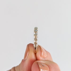 Basket Set Rose Cut Eternity Ring: Elsie Available in 14k, 18k and platinum. Fully customizable image 4