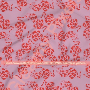 Tiger Pattern Seamless File Download Digital Papers 300 DPI Png For Fabric Surface Design