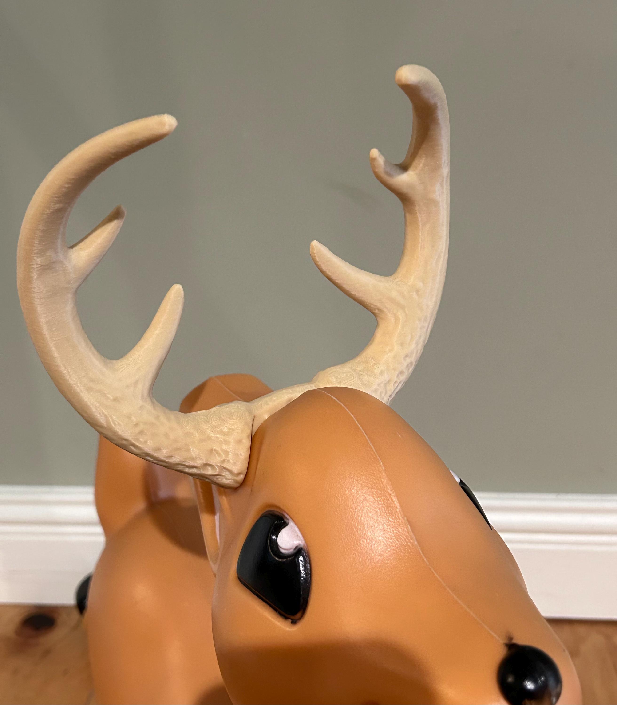 Reindeer Antlers Grand Venture | Blow Mold Deer Santa Sleigh