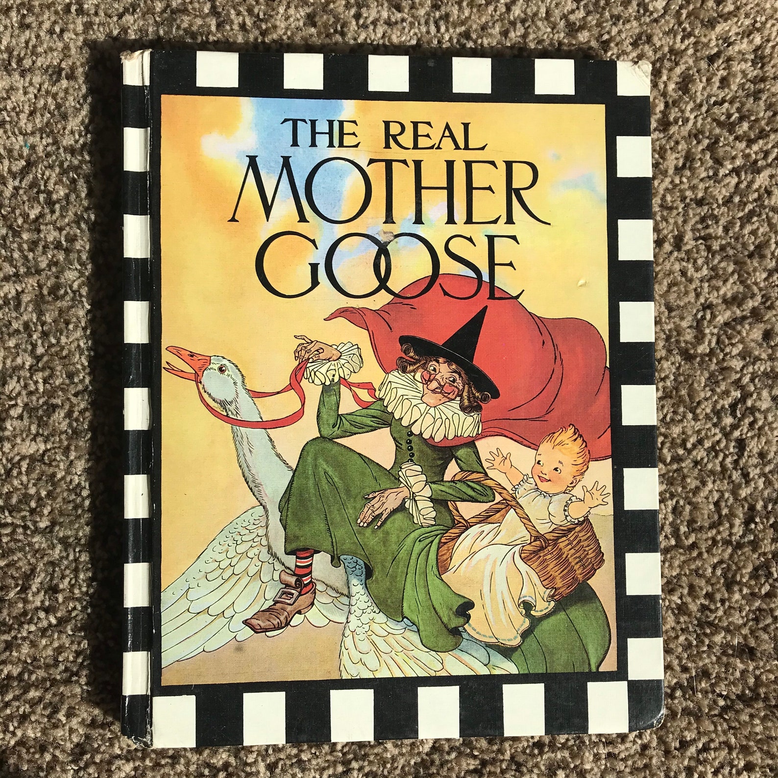 The Real Mother Goose book of Nursery Rhymes 1974 Printing Etsy