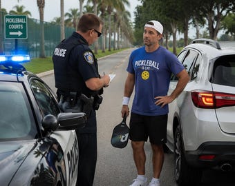 Pickleball Score Booklet – Arrest Me Not “Pullover Etiquette” Edition | Track Scores & Savings | Unique Pickleball Gift for Players