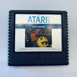 Vintage Atari 5200 Pac-Man Video Game Cartridge Tested Works