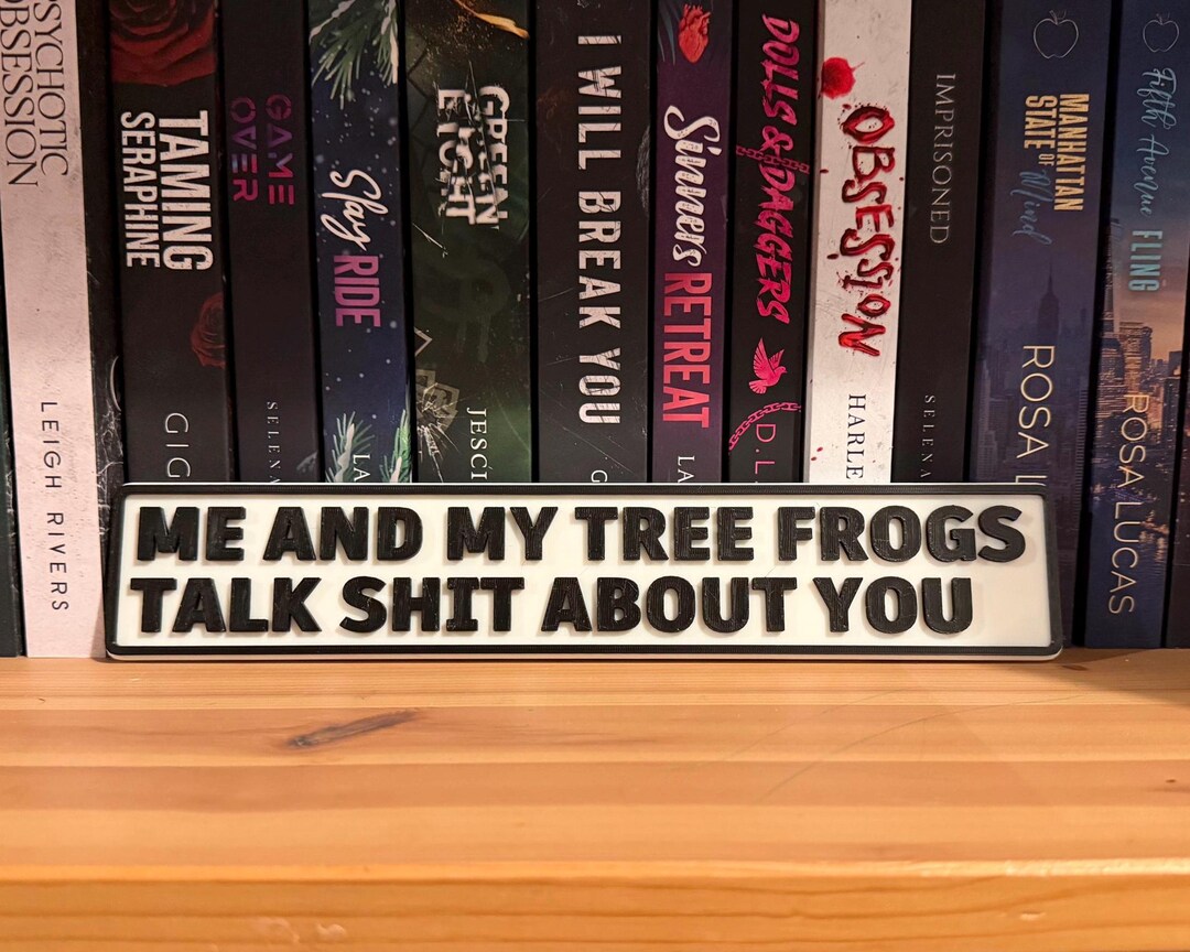Tree Fog Sign Funny Tree Frog Sign – Sarcastic Shelf Decor, Amphibian Owner Gift - Etsy