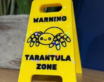 Funny Tarantula Mini Folding Sign - Gift For Owners of Tarantulas