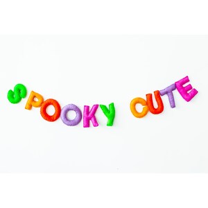 Spooky Cute Wool Felt Garland