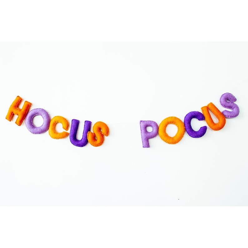 ShopSweetLulu Hocus Pocus Wool Felt Garland