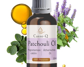 Patchouli oil 100% pure – essential oil, aromatherapy, diffuser, room fragrance, DIY cosmetics & massage | hand-bottled in Germany