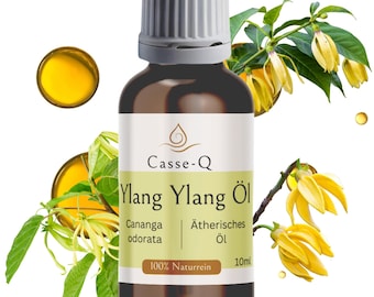 Ylang-Ylang-Öl 100 % naturrein – ätherisches Öl, Aromatherapie, Diffuser, Raumduft, DIY-Kosmetik & Massage | handabgefüllt