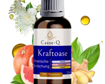 Energy Oasis – Essential Oil Blend for Diffusers & Room Fragrances | Myrtle, Grapefruit, Ginger | Pure, Hand-Bottled