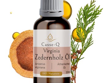 Virginia Cedarwood Oil 100% Pure – Essential Oil, Aromatherapy, Diffuser, Room Fragrance, DIY Cosmetics & Massage | Hand Bottled