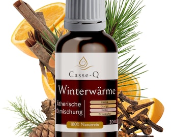 Winter Warmth – Essential Oil Blend for Diffusers & Room Fragrances | Cassia Cinnamon, Clove, Orange, Swiss Pine | Pure and Natural