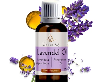 Lavendelöl 100 % naturrein – ätherisches Öl, Aromatherapie, Diffuser, Raumduft, Entspannung & Massage | handabgefüllt in Deutschland