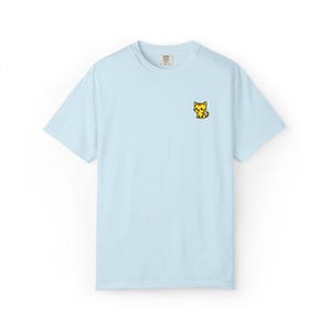 Embroidered Pocket Cat T-Shirt: Unisex Cotton Graphic Tee image 5