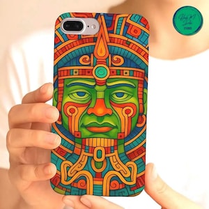 Vibrant Aztec Phone Case - Bold Tribal Pattern Slim Cover - Geometric Ethnic Design for iPhone - HMD Studios