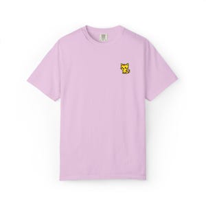 Embroidered Pocket Cat T-Shirt: Unisex Cotton Graphic Tee image 7