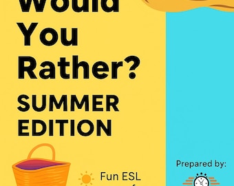 Would You Rather? Summer ESL Game for Teens – PDF & Google Slides Version