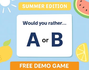 FREE Sample – Would You Rather? Summer ESL Game | Speaking Activity for Kids