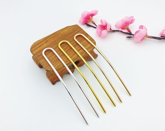 10cm(4 inches) long Silver/Gold/KC Gold hair pins, U shape copper hair pins, hair forks, hair clips hair holder for jewelry hair accessories