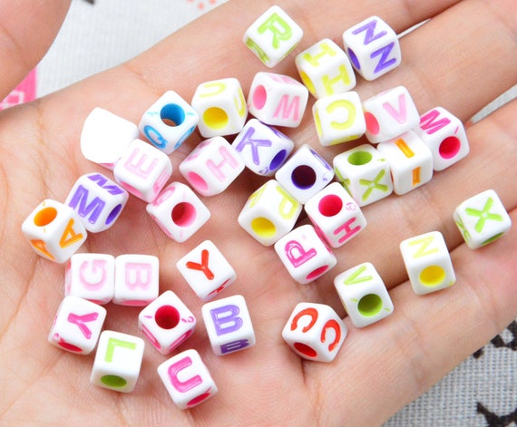 Colorful letter beads outlet