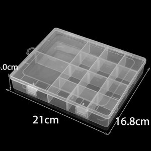 Assorted plastic box, Clear plastic box jewelry organizer box, Transparent box bead storage container box, choose you like image 10