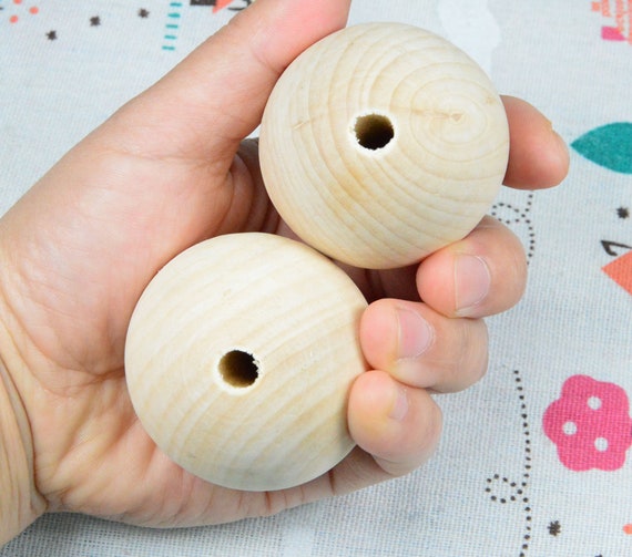 Wood Balls for Crafts 30mm set 10 pcs