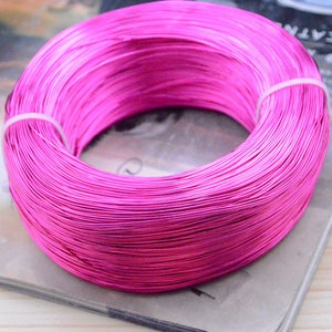 10m Rose aluminum wire, aluminum cord string thread, artistic wire DIY craft 20 Gauge(0.8mm)