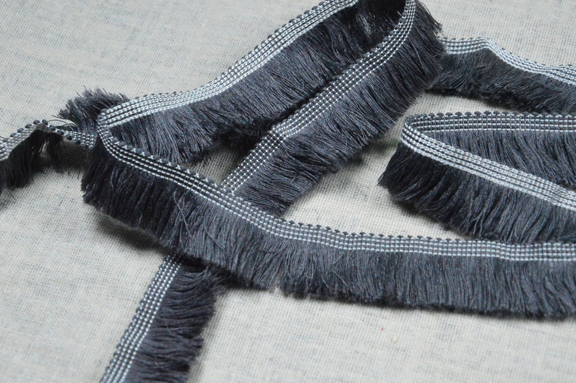 1'' Wide Cotton Fringe Trim by the Yard Brush Cotton Etsy