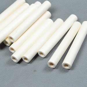 10pcs wooden tubes, 100mm long Unfinished column shape wood tubes, wood column