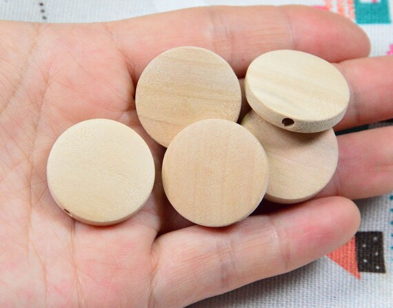 wooden disc beads
