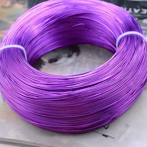 0.8mm Ultra Violet aluminum wire, 10m aluminum string thread, artistic wire decoration craft